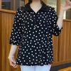 Sommer Blumenmuster Mittleren Alters Mutter Frühling Sommer T-Shirts Eis Seide Groß Neu Schlank Locker Stilvoll Kleines Hemd Mittellanges Oberteil