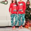Christmas Parent Child Family Set Home Furnishings Christmas Pajamas Two Piece Set