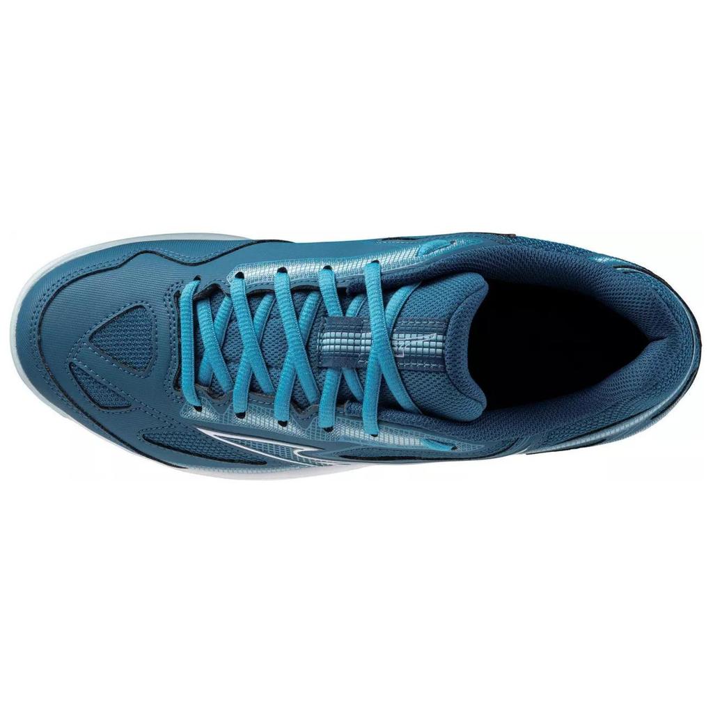 Mizuno Shock Absorbing Non-Slip Durable Low-Top Tennis Shoes Men Sneakers Blue White 61GA234027