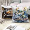 Farmhouse Home Sofa Car Decor Throw Pillow Cover Decorative Sea Animal Cushion  Turtle Coral