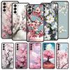 Cherry Blossom Tree Phone Case For Samsung Galaxy S24 S23 S22 S20 Ultra S21 FE 5G S10 S9 Plus S10E S8 Soft Silicone Cover