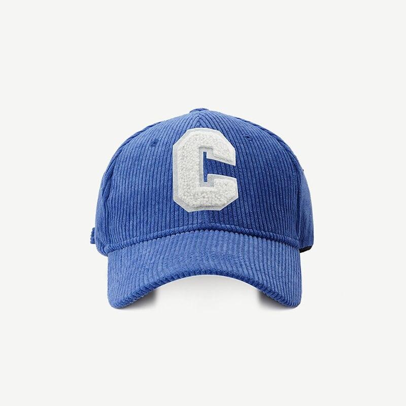 Fashion Corduroy Baseball Cap Ladies Letter C Snapback Hat Women Shopping Dress Up Adjustable Casual Caps Hip Hop Hats