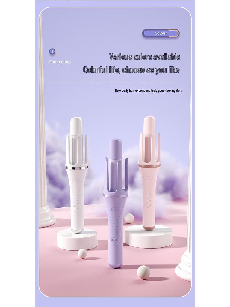 Automatic Rotating Curling Iron for Students – High Appearance, No Hair Damage