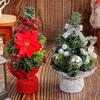 20cm Mini Christmas Tree Desktop Decoration Shopping Mall Window Decoration Christmas Tree Ornaments DIY Christmas Party Decor