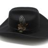 American Western Big Cowboy Hat Wool Tibetan Top Hat Men'S Big Eaves Outdoor Horse Racing Festival Knight Hat Women