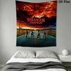 Stranger Things Wall Tapestry Aesthetic Wall Hanging Printed Fabric Blanket Decorative Tapestries for Bedroom Living Room Home Decor