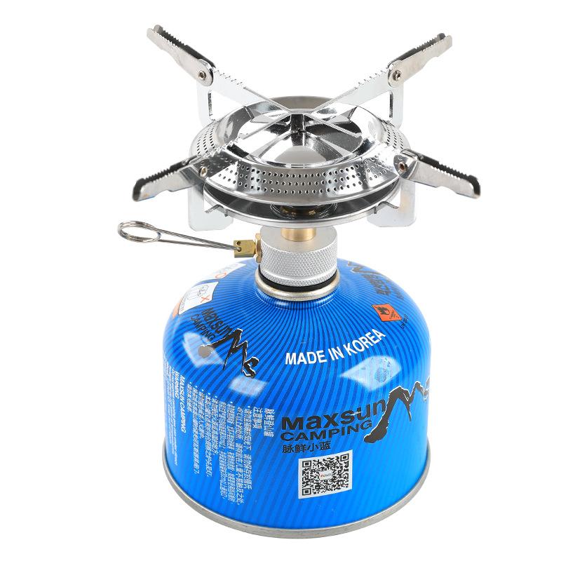 Outdoor Camping Portable Gas Stove Fold Removable High Power Stove Multi Fuel Adjustable Energy-saving Stove Cooker Picnic Tools