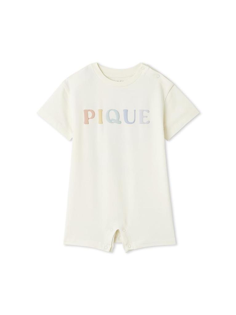 BABY Donut Bear Print Romper PBCO252495 CRM 70 [Gelato Pique]