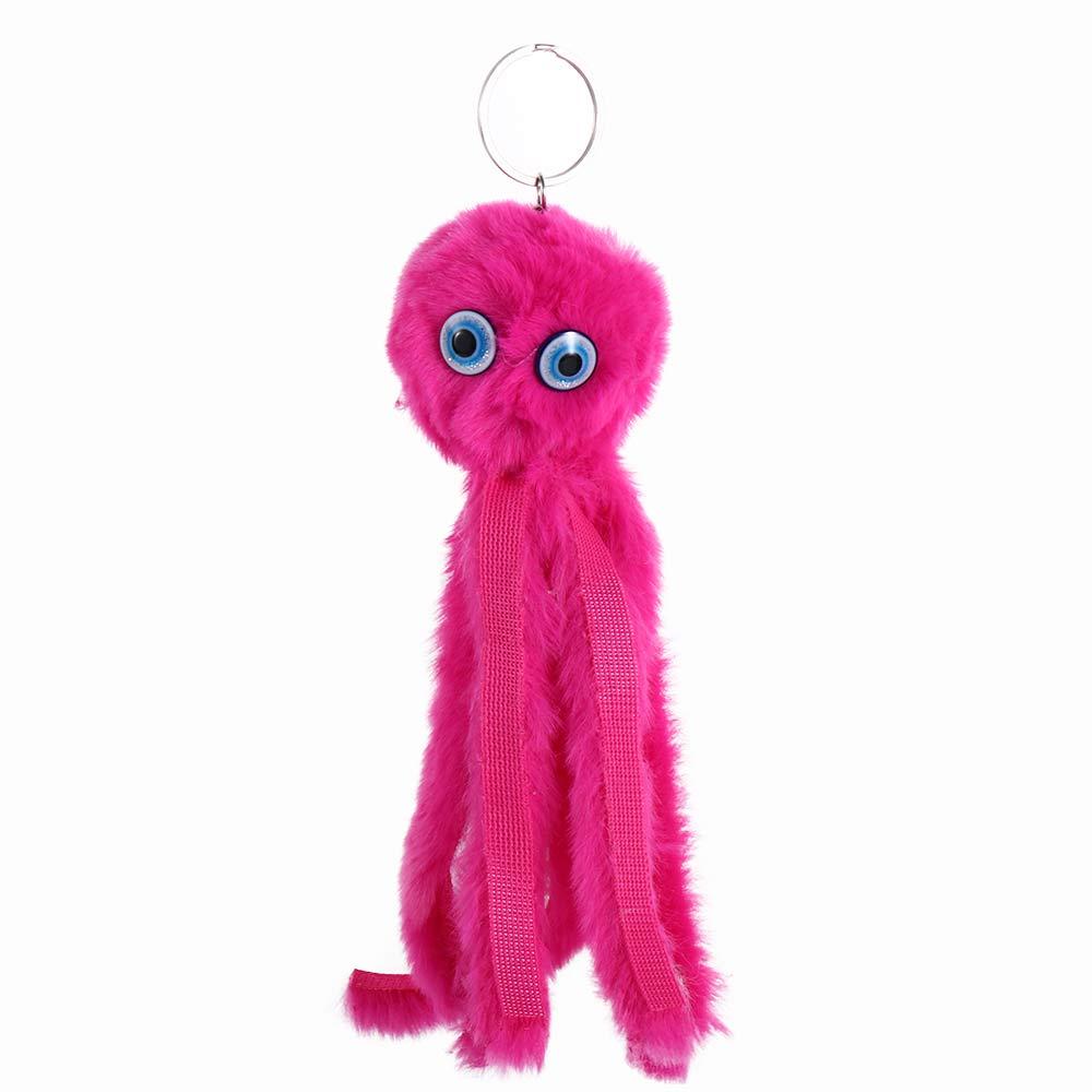 Portachiavi a Forma di Peluche, Ciondolo per Borsa, Accessori per Interni, Ciondolo Peluche, Portachiavi Peluche Polpo, Portachiavi Polpo Peluche, Portachiavi Peluche