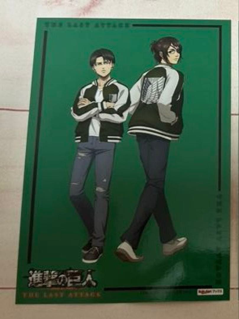 [USED] Attack on Titan Blu-ray DVD Purchase Bonus: Bromide - Levi & Hange (Not for Sale)