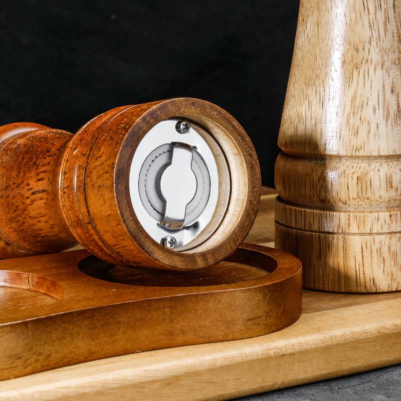 Manual Solid Wood Pepper Grinder with Ceramic Core