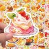 1set Food desserts Dim sum food series stickers cute mobile phone case decoration diy waterproof stickers