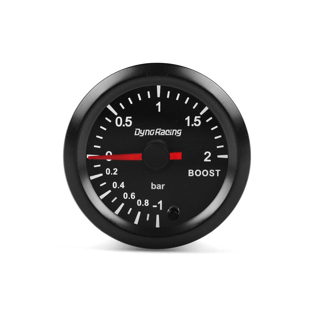 Dynoracing 2" 52mm 7 Colors -1-2 Bar Turbo Boost Gauge With High Speed Stepper Motor Boost Sensor Car Meter BX101487