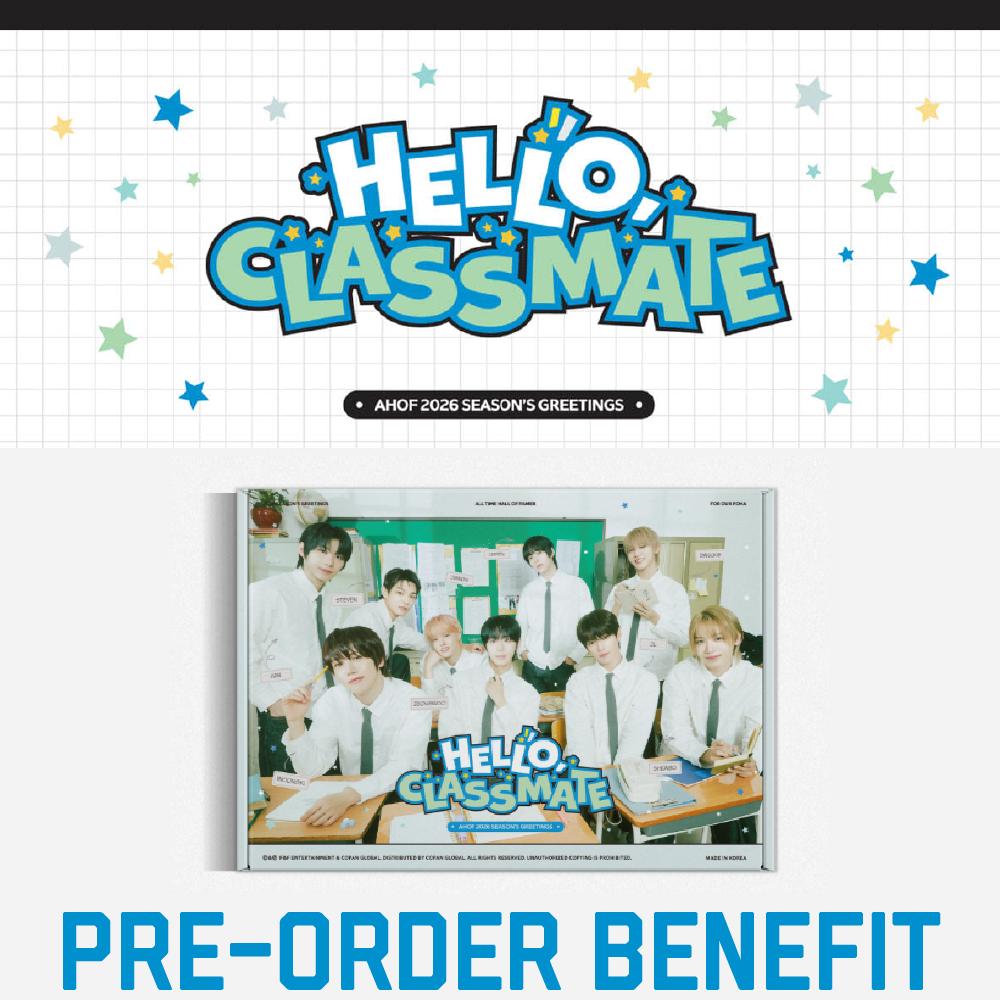 Pre-order AHOF 2026 Season's Greetings HELLO CLASSMATE & SHOP POB