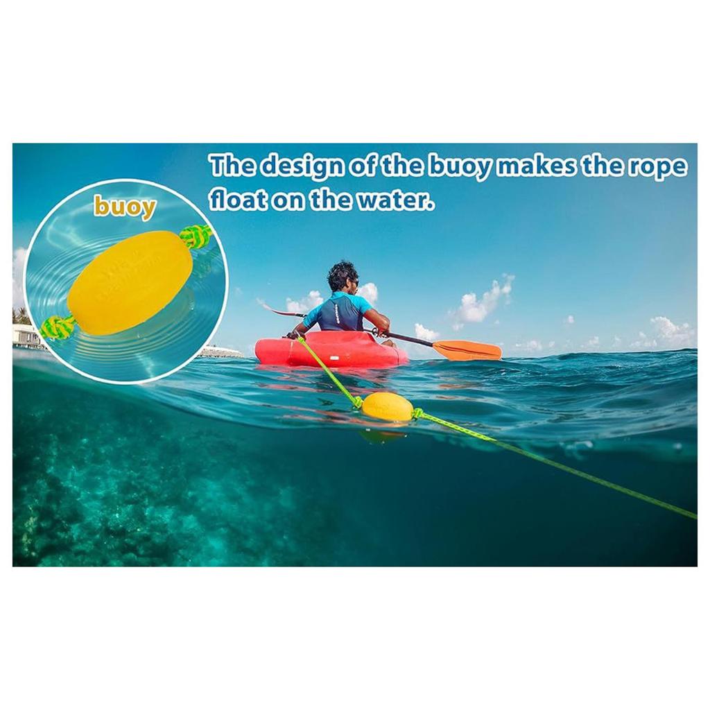 Float Rope for Kayak Tow Line Anchor Marker Buoy Sock Harness