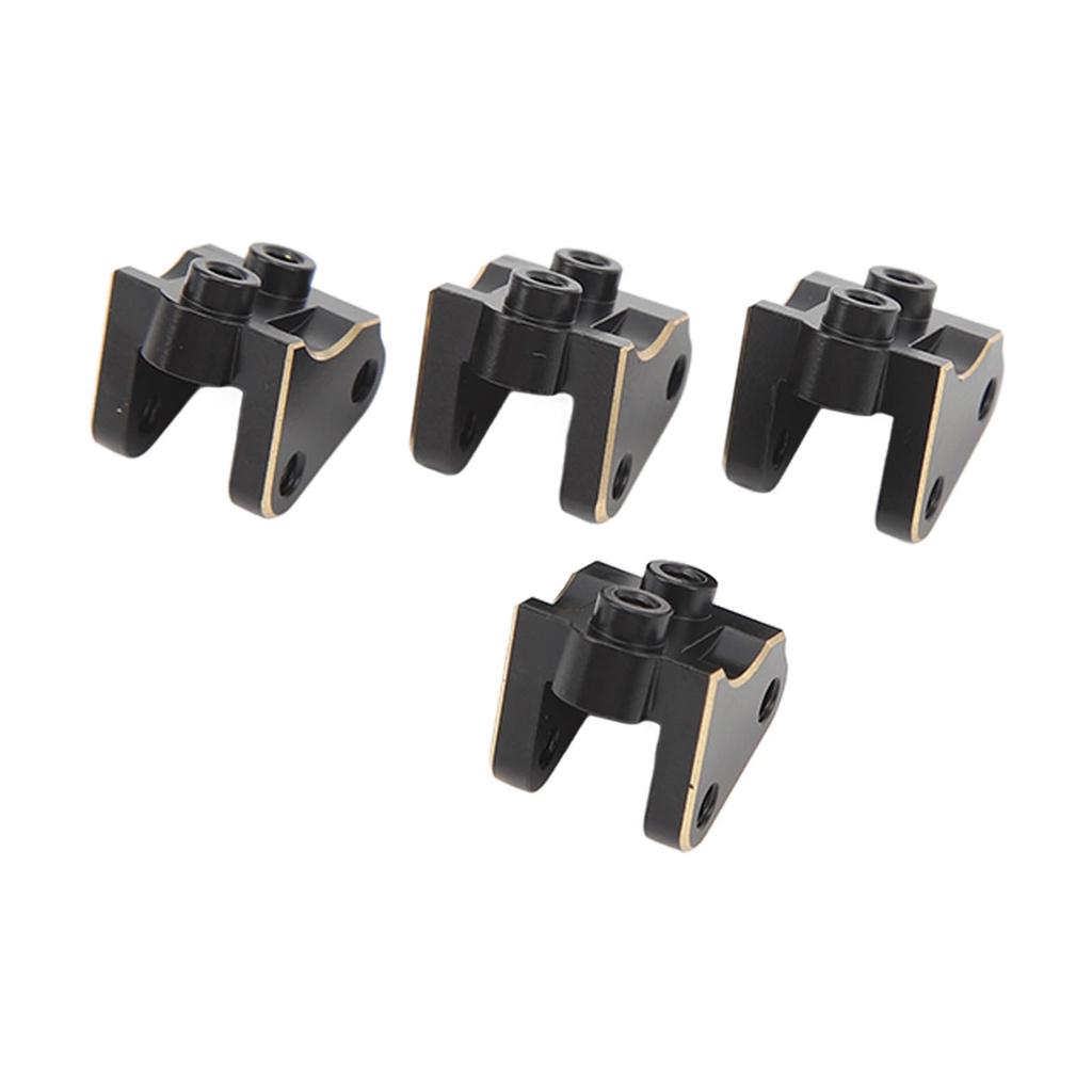 4Pcs RC Link Mount Brass Stable Rustproof RC Upgrade Parts for Axial SCX10 II AR44 Axles 1 10 Black