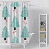 Home decoration shower curtains for bathroom waterproof curtain fabric Modern Nordic style Living Room Merry Christmas winter