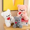 Cute Rose Bear Doll Teddy Bear Rag Doll Plush Toy Valentine's Day Wedding Gift