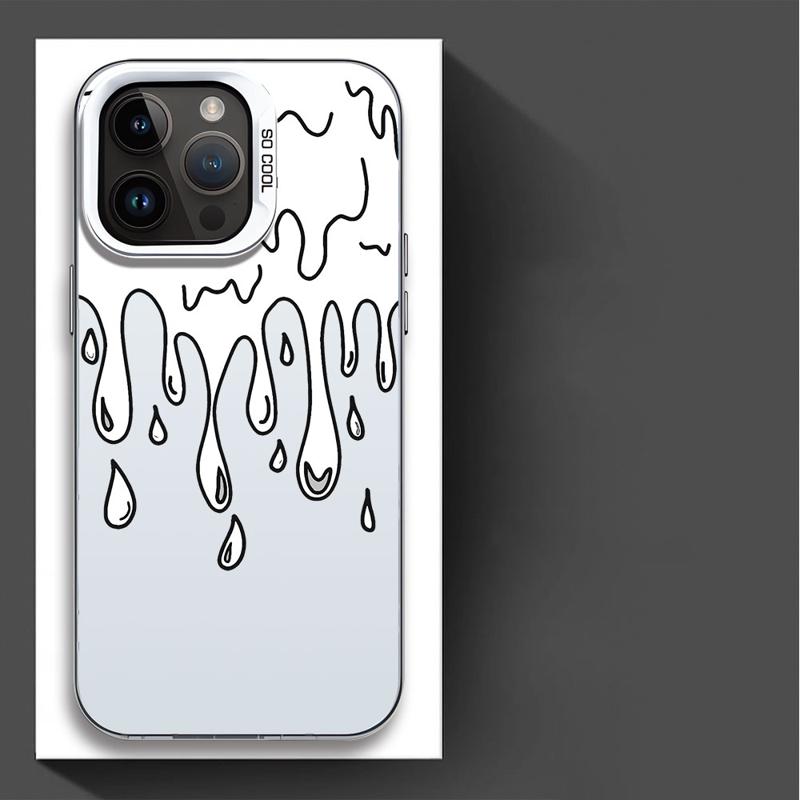 Fun Paint Graffiti Art Phone Case for Apple iPhone 1615 Pro Max 14 Pro 13 12 11 Pro Max 14 Plus Luxury Silicone Soft Shell