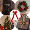 Nœuds Rouges Pour Sapin de Noël 4,53x7,28 Pouces Ornements de Couronne Réutilisables Lot de 12 Nœuds Rouges de Noël Pour Emballage Fête Extérieur