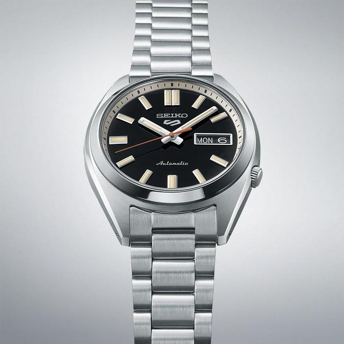 Seiko 5 Sports SBSA255 Men's Watch - Mechanical Automatic (with Manual Winding) - Black Dial