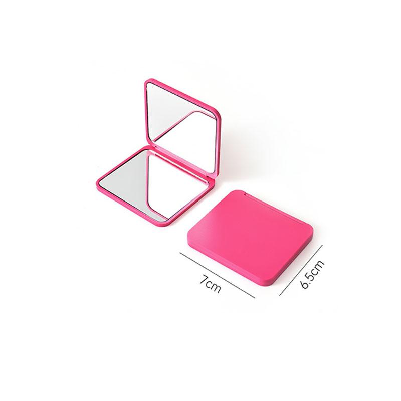 Double-Sided mini Pocket Mirror 2-Face Mirror Hand portable Girl'S Gift Lash Mirror Multiple Colors HUAZJ13