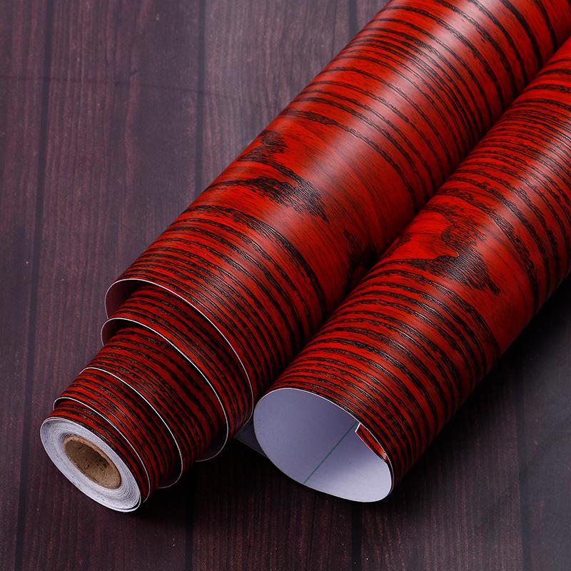 Thick Wood Grain Self-Adhesive Waterproof Wallpaper for Doors & Furniture Renovation