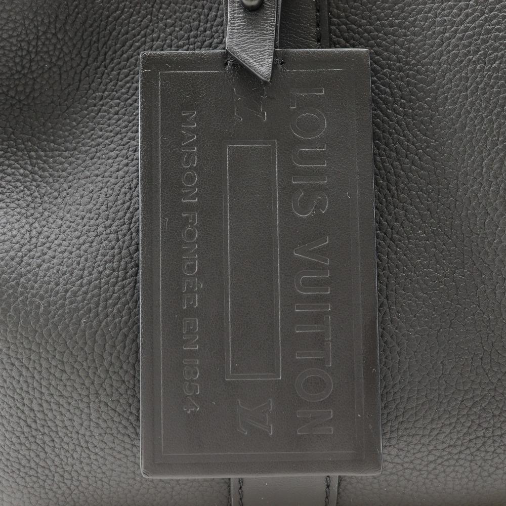 LOUIS VUITTON City Keepall Shoulder Bag M59255 LV Aerogram Mini Boston Noir black Calfskin mens Used