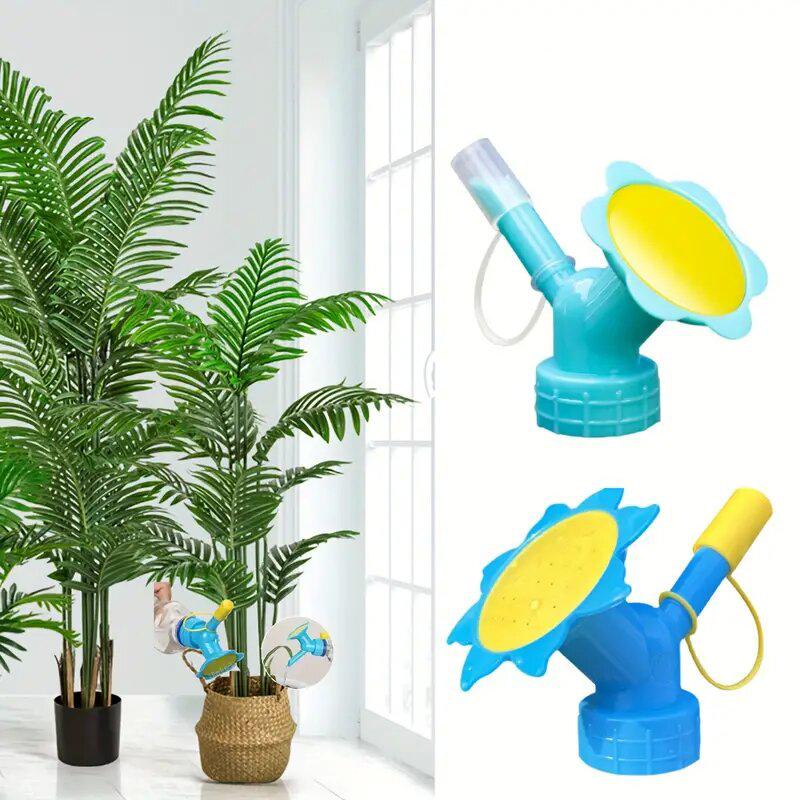 Trendy Unisex Seedlings Plant 3PCS Bottle Cap Sprinkler Small Potted Dual Head Flowers Watering Watering Cans Plastic Sprinkler Nozzle Long Spout