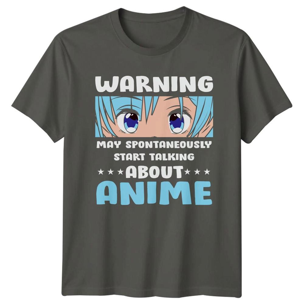 Warning May Spontaneously Start Talking About Anime Eyes TShirt S