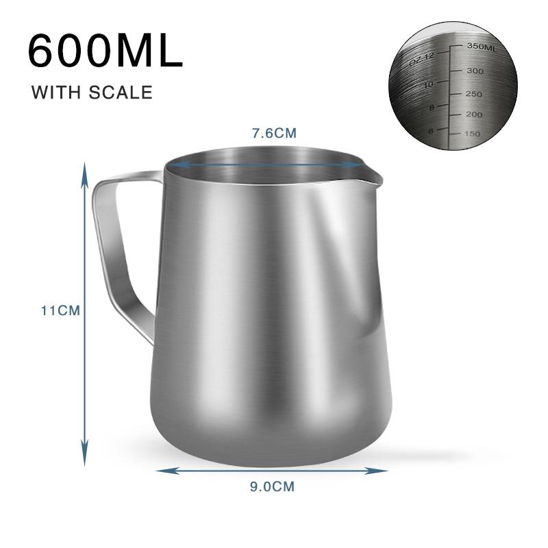 Coffee Milk Frothing Pitcher Stainless Steel Espresso Steaming Barista Latte Frother Cup Cappuccino Milk Jug Cream Froth Pitcher