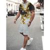 Men's Short-sleeved Shorts Casual Suit Fashionable Simple Sports Suit Comfortable Breathable Unisex Sports Clothing