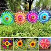 Multistyles Sunflower Windmill PVC Stake Standing Lawn Flower Pinwheel  Outdoor Party Picnic Decor