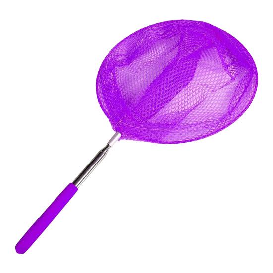 Yousheng Kids Telescopic Fishing Net 5-Section Retractable Stainless Steel Pole Outdoor Butterfly Catcher Net Anti-slip Handle Lightweight Landing