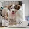 Adorable Dog Print Shower Curtain Waterproof Durable Perfect Decoration for Bathroom Walls Size: 72x84 Inches (183x213 Cm)