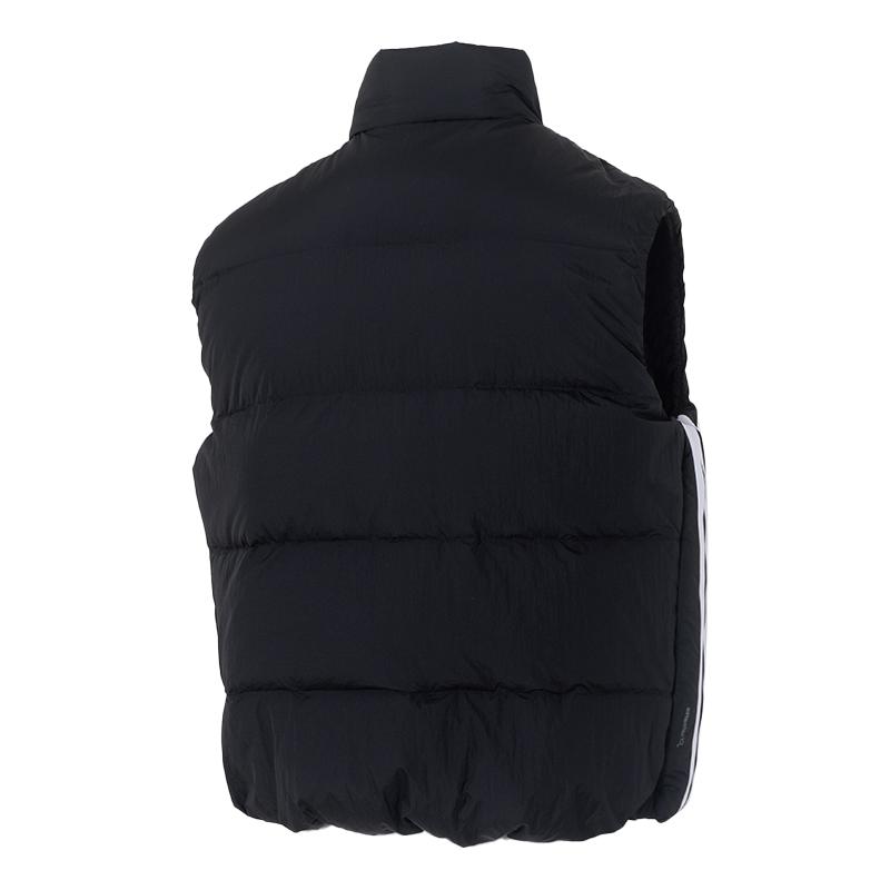 adidas Essentials 3-Stripes Puf D V Brand Logo Sports Casual Duck Down Warm Sleeveless Vest Men Vest Black KH3991