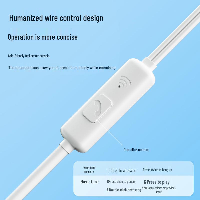 Universal Wired In-Ear Earphones for Type-C Devices: Compatible with Vivo, Huawei, Xiaomi, and More