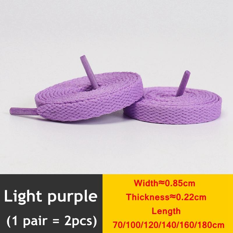 1 Pair New Black White Shoe Laces / AF1 Shoelaces Flat Thicken Weave Craft Off High-top Sneaker Shoelace Accessories 25 Colors