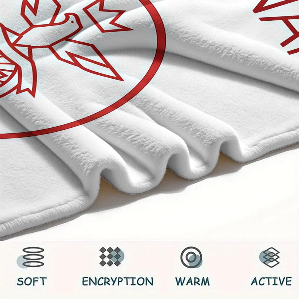 Custom Name,S.L. Benfica Printed Flannel Blanket, soft throw for bedroom sofa, washable, Christmas present, great gift.
