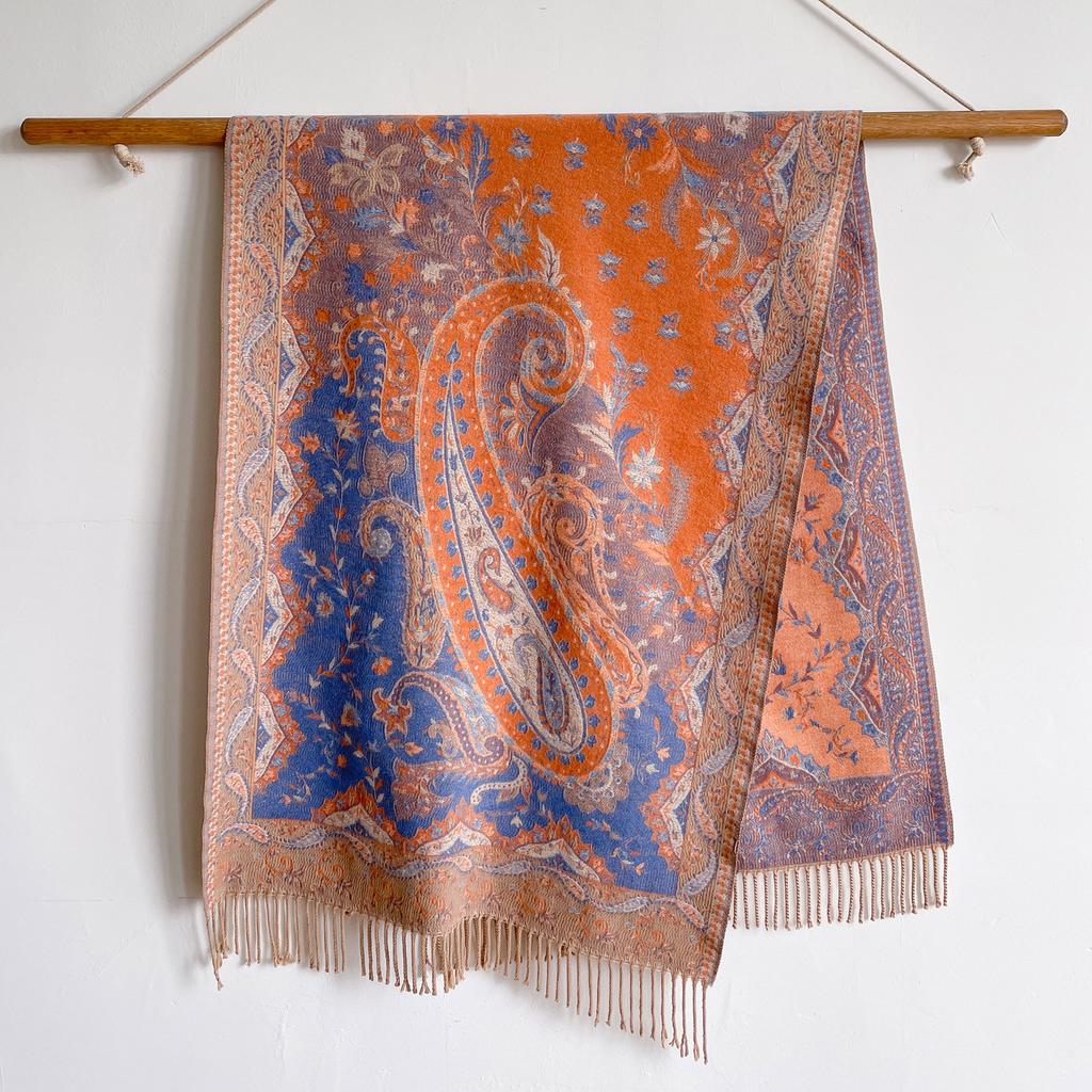 Fashion Paisley Cashmere Warm Scarf  Design Luxury Pashmina Winter Shawl Wraps Bufanda With Tassel Poncho Blanket