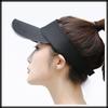 Visor Sun Visor Plain Hat Brim Line Simple Long Brim Cap CA527 [White Fang] Women's (Blue)