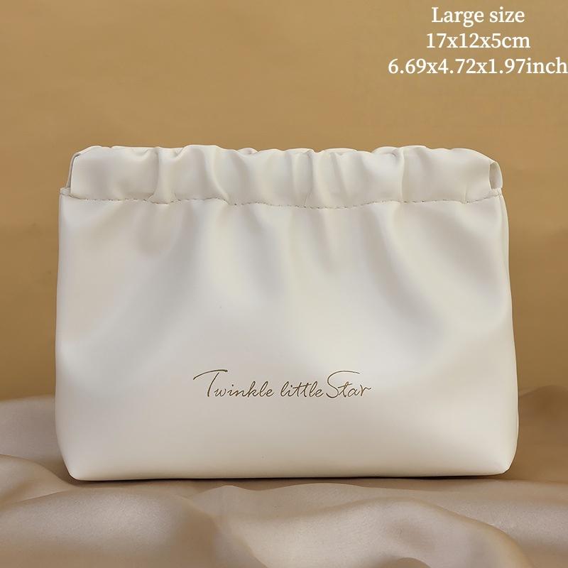 Automatic Closing Mini Storage Bag Travel Portable PU Leather Lipstick Makeup Cable Coins Keys Jewelry Earphone Storage Organizer