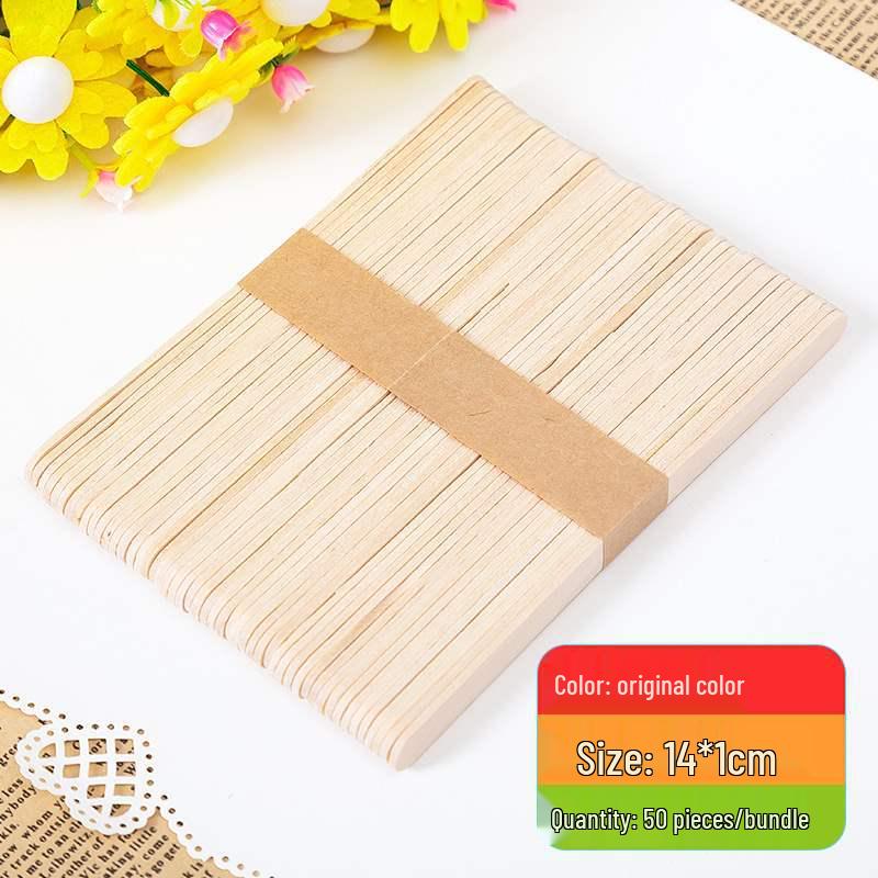 Colored Wooden Popsicle Sticks for DIY Crafts - Ideal for Kindergarten Projects and Handmade Creations.