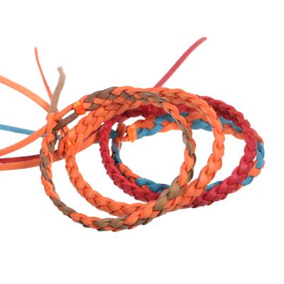 12 Stück Mückenschutz-Armbänder aus PU-Leder, geflochtenes Anti-Mücken-Armband, verstellbares Armband für