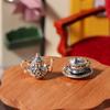 1Set 1:12 Dollhouse Miniature Teapot Cup Saucer Metal Tea Set Dining Table Model Decor Toy Doll House Accessories