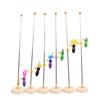 Set 1 Specht Spielzeug mit Holzsockel Kreisel Ball Kleinkinder Niedliche Frühe Bildung Figur Kinder DIY Wissenschaftsexperiment Spielzeug