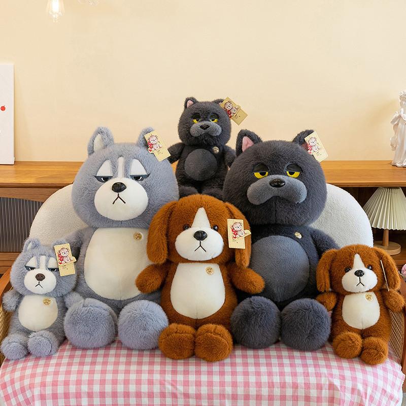 Adorable Soft Plush Blue Cat Stuffed Toy For Kids Comforting Companion Gift 35cm