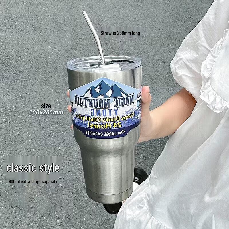 Qiwei 316 Stainless Steel Insulated Tumbler with Straw