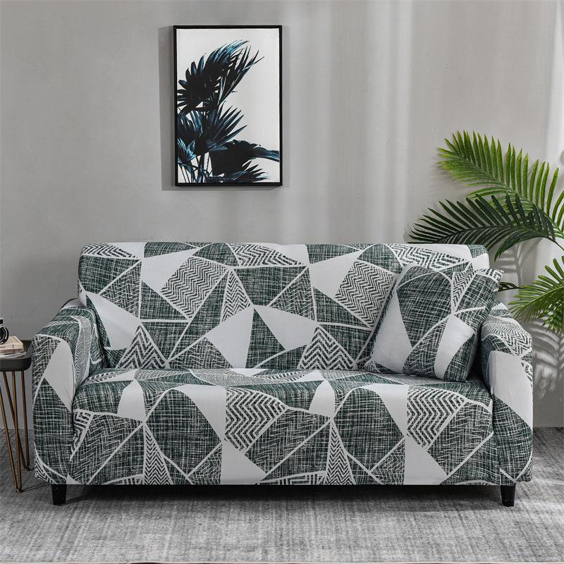 Non-Slip Fabric Sofa Cover for Four Seasons Elastic Double Sofa Cover Full Covered Tight Sofa Towel