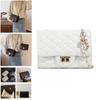 Trendy Pu Crossbody Bag With Quilted Pattern And Mobile Pocket For Casual Outfits